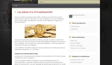 Les pièces d'or d'investissement