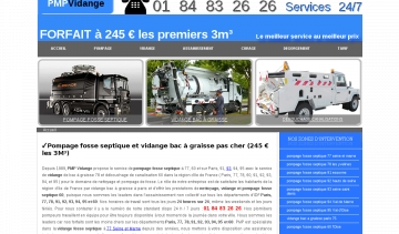 Service de vidange fosse septique