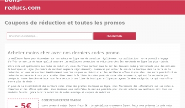 codes réduction