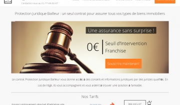 Site web de l'assurance PJ-Bailleur