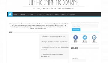 Le magazine homme moderne