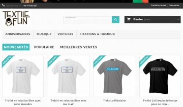 T-shirts, sweats, hoodies et textiles originaux