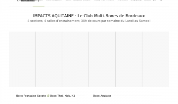 Toutes les boxes au club Impacts Aquitaine 33