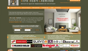 vitre insert cheminee