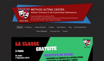 Cours de théâtre Actors Studio à Paris
