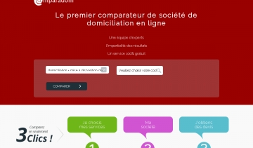 comparateur société domiciliation