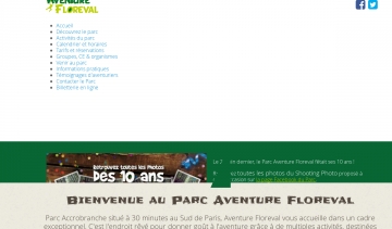 Site du parc Aventure Floreval, situé à Paris Sud