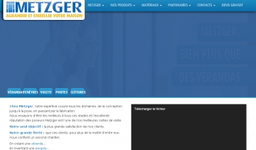 metzger installateur de vérandas