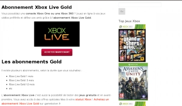 acheter un abonnement xbox
