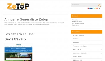 Découvrez l'annuaire généraliste Zetop