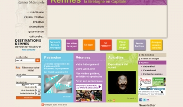 Le site Tourisme Rennes