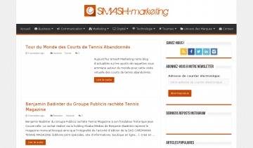 Smash Marketing blog actus sports de raquettes