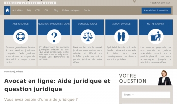 Le site Mon aide juridique