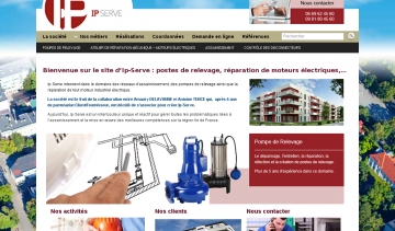 Site d'Ip Serve Assainissement et relevage