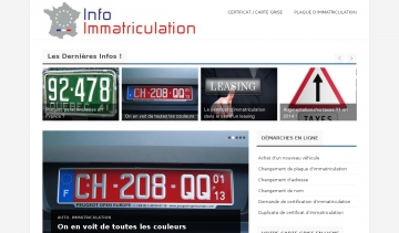 Guide de l'immatriculation