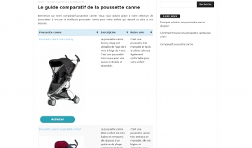 Poussette canne, blog sur la poussette canne