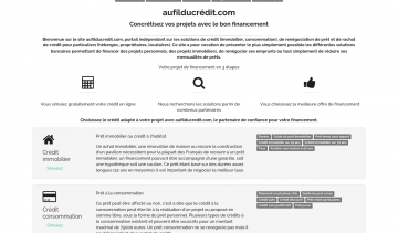 Rachat de crédit Aufilducredit.com