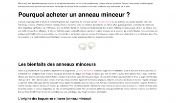 Anneau minceur, votre meilleure option pour maigrir