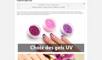 Ongle en gel, guide web sur la pose et l’entretien des faux ongles