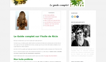 Huile-de-Ricin.net, guide d'utilisation d'une huile exceptionnelle.