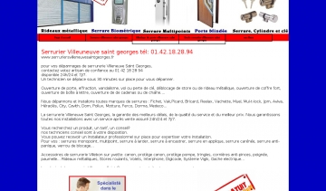 Serrurier Villeneuve-Saint-Georges, entreprise de serrurerie professionnelle