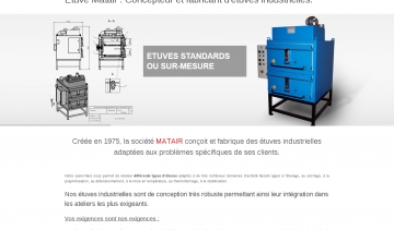 Matair, entreprise spécialisée dans la fabrication des étuves 