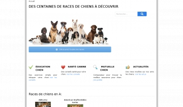 Race de chien, le spécialiste pour le choix de votre chien de compagnie.