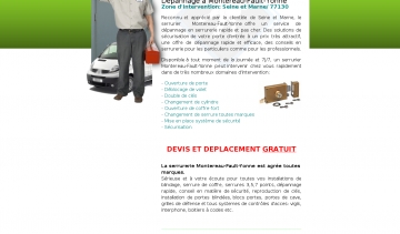 Serrurier Monterau Fault Yonne, entreprise de serrurerie