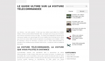 Voiture télécommandée, tout ce que vous devez savoir