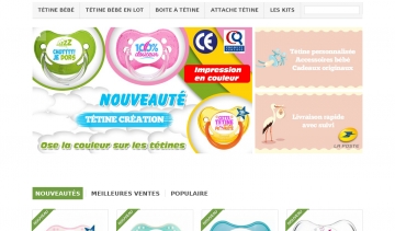  Tetine Creation, vente de tétines pour bébés personnalisées