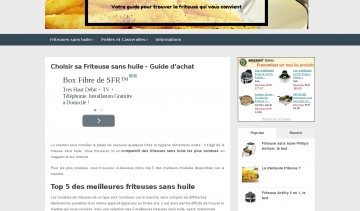 Ma Friteuse Sans Huile : guide pratique de la friteuse sans huile