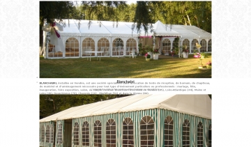 Blanchabri, location de tentes de réceptions et matériels pour fêtes
