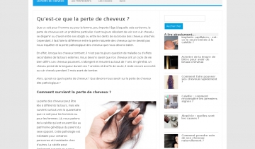 Perte de cheveux, guide d'informations sur la perte de cheveux