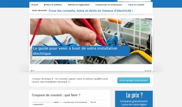 le site travaux-electrique, le guide pour les travaux électriques