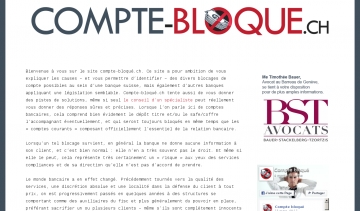 Compte bloqué