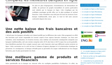 Top Banque en Ligne, comparateur des banques sur internet