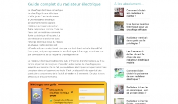 Mon radiateur électrique, guide d’achat du radiateur électrique