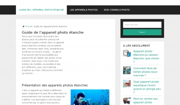 Appareil photo étanche, guide sur l'appareil photo étanche