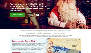 Elfisanta, lettres et vidéos personnalisables du père Noël