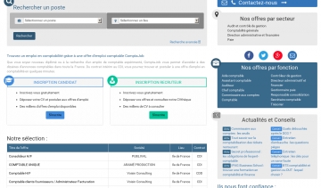 ComptaJob, plateforme d'emploi dans les métiers du chiffre