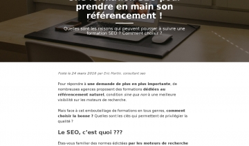 Formation SEO, guide sur les formations SEO à Paris