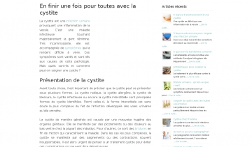 Traitement Cystite, guide d'informations sur la cystite