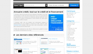 Annuaire pour Crédit, annuaire spécialisé sur le crédit