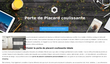 Porte de Placard Coulissante, Société de commercialisation