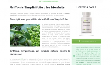 Griffonia simplicifolia,  guide d'informations sur ses vertus