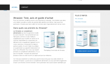 Mobigdick est une plateforme dédiée à Xtrasize, un produit pour les hommes.