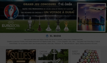 El Badia, commercialisation de chicha et narguilé de qualité