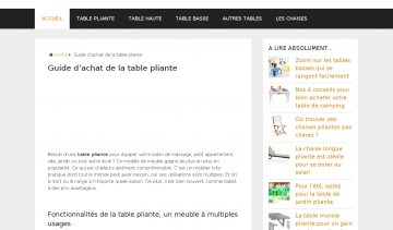 Table Pliante, guide d'achat des tables pliantes