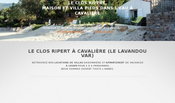 Le Clos Ripert, location de villas de vacances dans le Lavandou Var