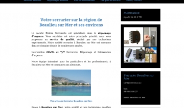 Riviera Serrurerie, entreprise de serrurerie à Beaulieu sur Mer